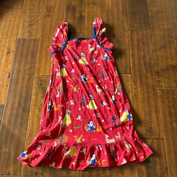 Disney Girls 9/10 Nightgown Pajamas Flannel Red Snow White - Picture 5 of 5